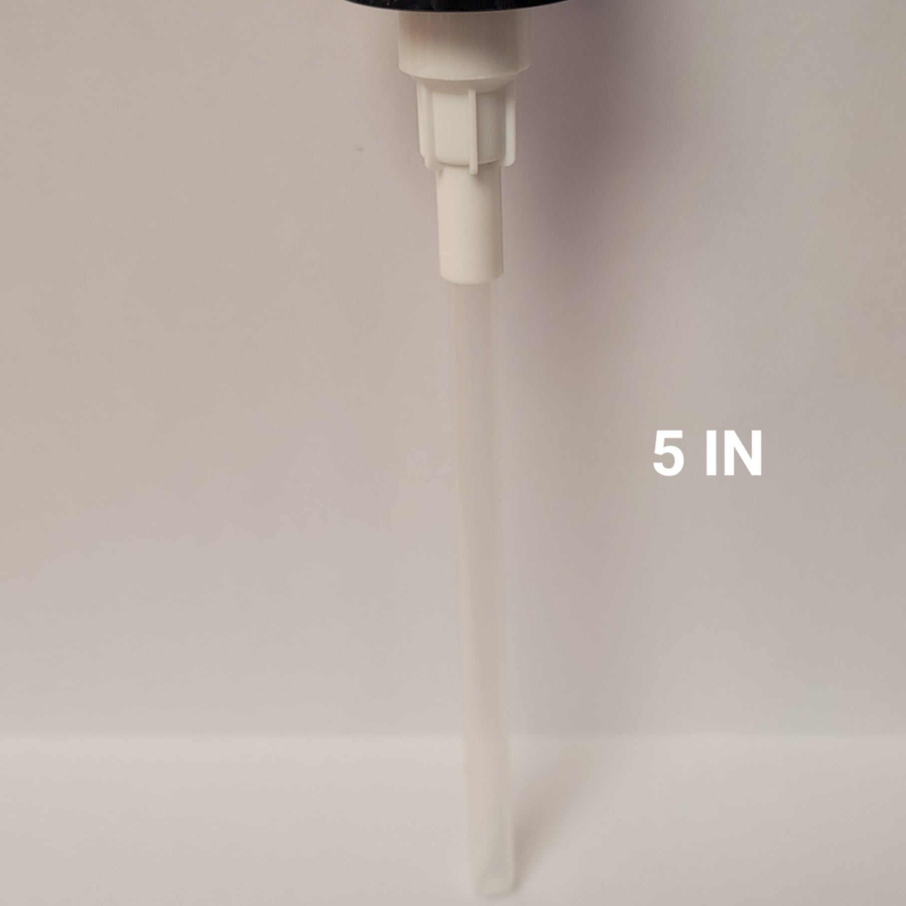 24-410 Thick Black Lotion Pump w/Stopper Clip