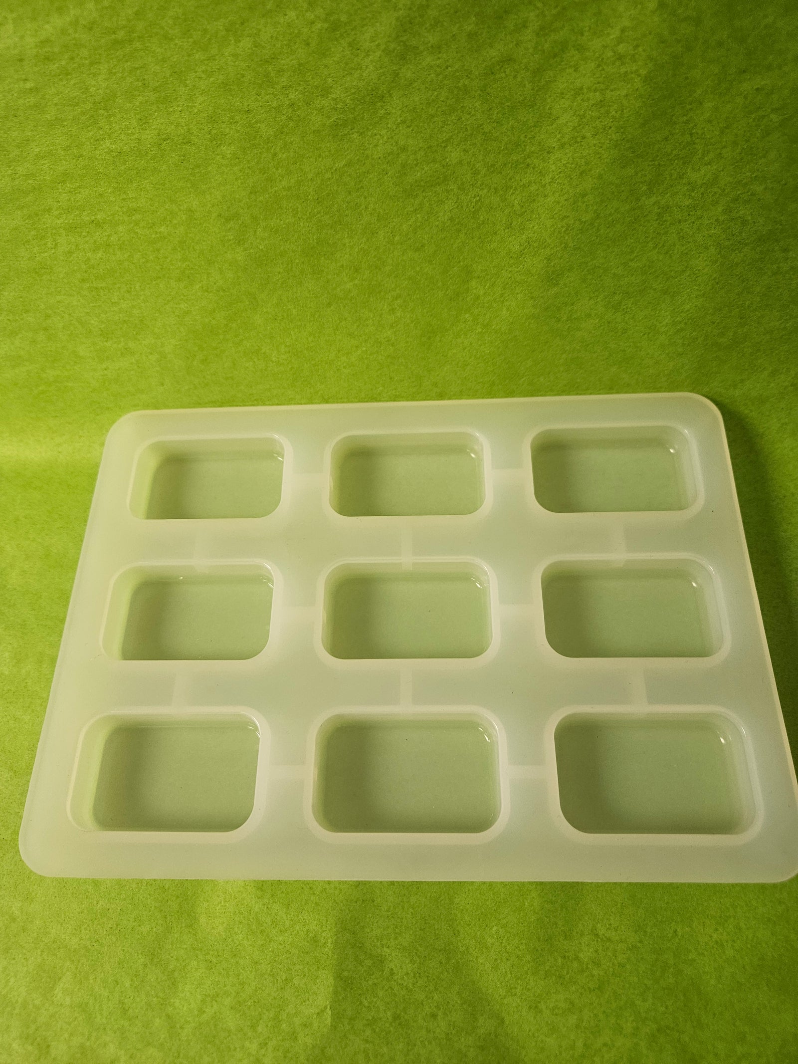 1 LB Silicone Mold Rectangle 9 Bars Sturdy