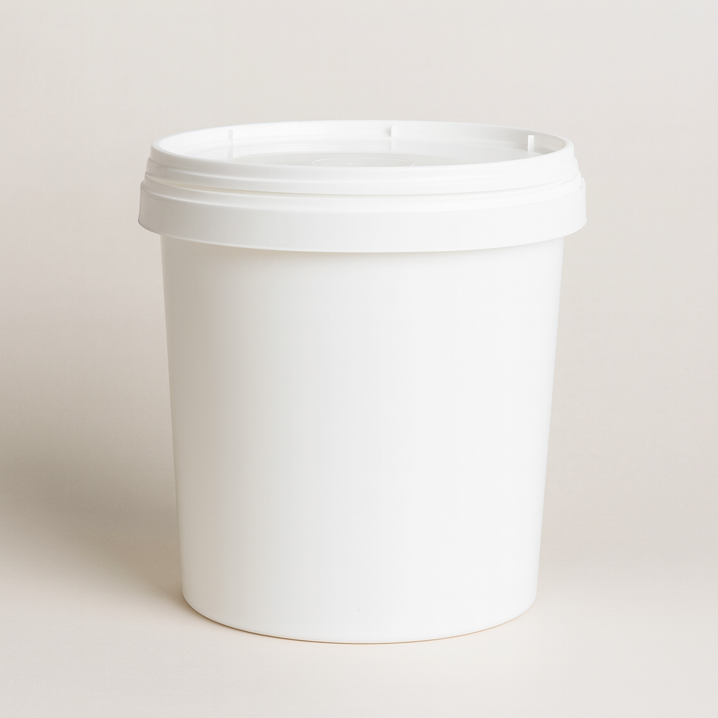 1 L White Pail w/ Lid