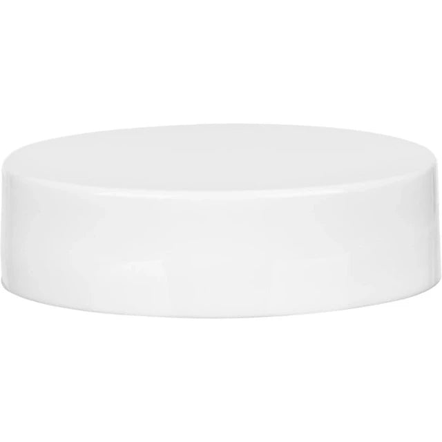 38-400 White Flat Smooth Lined Lid