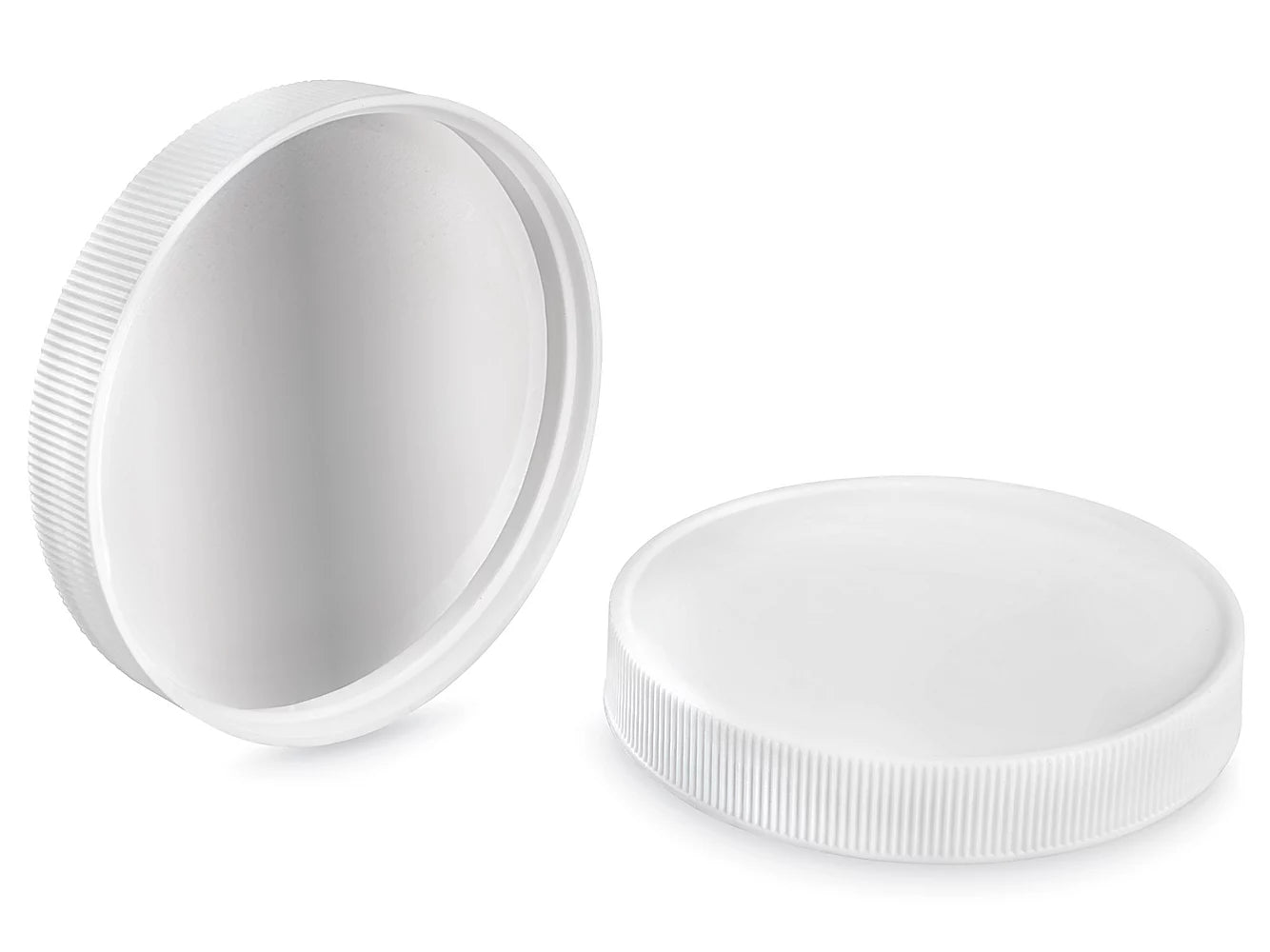 89-400 White Ribbed Induction Lid