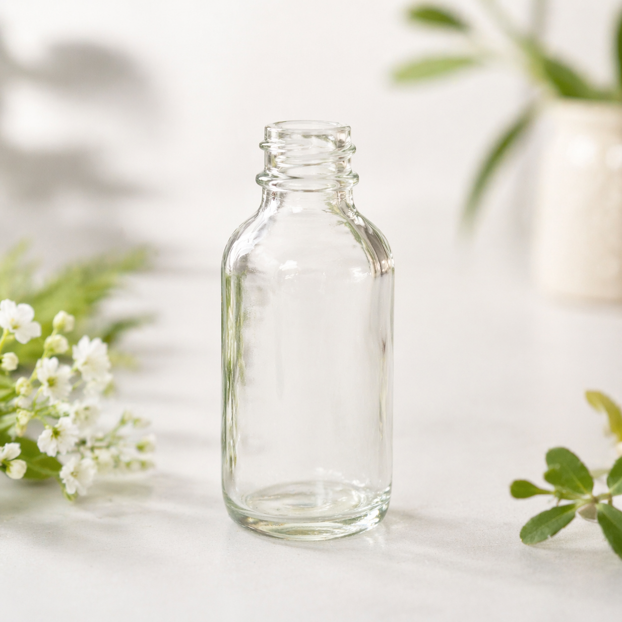 60 ml Clear Glass Bottle 20mm Discontinued
