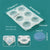 6-Cavaity Round Oval Silicone Soap Mold