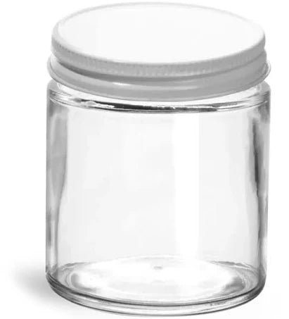270 ml 9 oz Clear Glass Jar Set - Wht