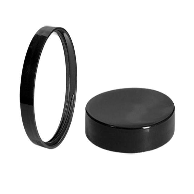 48-400 Flat Black Smooth Lined Lid - Soap supplies,Soap supplies Canada,Soap supplies Calgary, Soap making kit, Soap making kit Canada, Soap making kit Calgary, Do it yourself soap kit, Do it yourself soap kit Canada,  Do it yourself soap kit Calgary- Soap and More the Learning Centre Inc