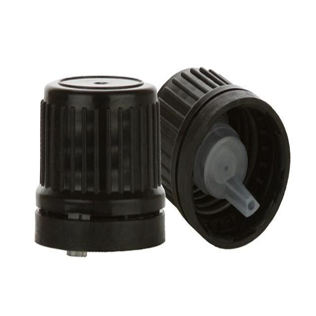 18 mm Tamper Evident Black Ribbed Dropper Lid - Soap supplies,Soap supplies Canada,Soap supplies Calgary, Soap making kit, Soap making kit Canada, Soap making kit Calgary, Do it yourself soap kit, Do it yourself soap kit Canada,  Do it yourself soap kit Calgary- Soap and More the Learning Centre Inc