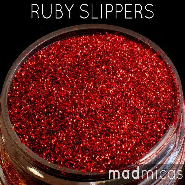 Ruby Slippers Red Glitter Mad Mica