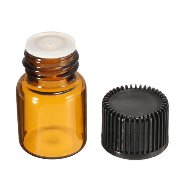 2 ml Amber Shorty Glass Bottle w/lid and insert - Soap supplies,Soap supplies Canada,Soap supplies Calgary, Soap making kit, Soap making kit Canada, Soap making kit Calgary, Do it yourself soap kit, Do it yourself soap kit Canada,  Do it yourself soap kit Calgary- Soap and More the Learning Centre Inc