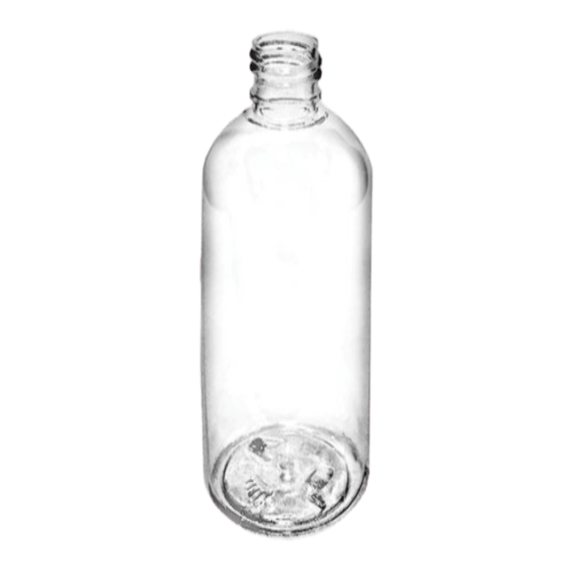12 oz. Clear PET Plastic Bullet Bottle, 24mm 24-410