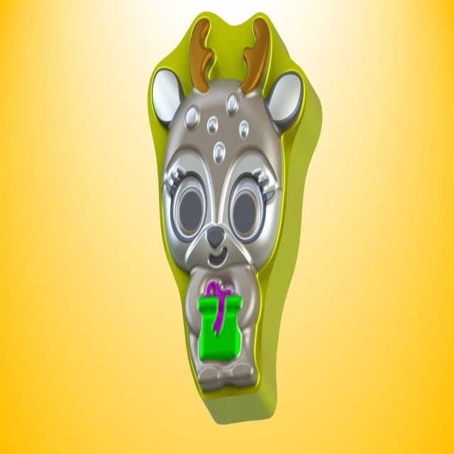 Cute Reindeer With Gift Vacuum Mold Discontinued