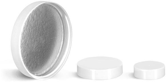 48-400 White Smooth Lined Induction Lid - Soap supplies,Soap supplies Canada,Soap supplies Calgary, Soap making kit, Soap making kit Canada, Soap making kit Calgary, Do it yourself soap kit, Do it yourself soap kit Canada,  Do it yourself soap kit Calgary- Soap and More the Learning Centre Inc